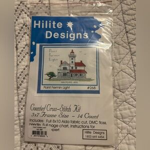 Hilite Designs Point Fermin Light Counted Cross-Stitch Kit - Blue/Red/Green